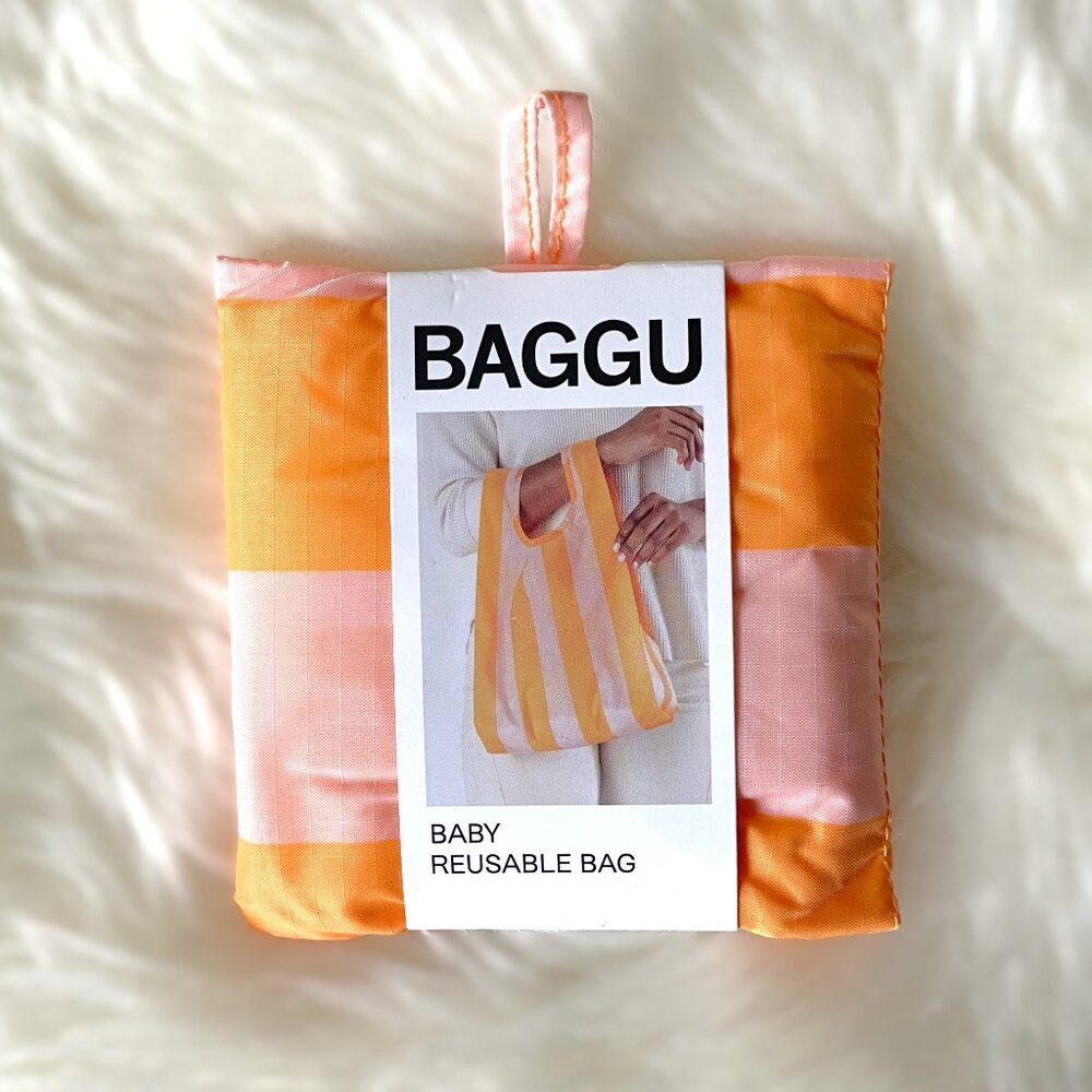 NWT Baby Baggu - Tangerine Wide Stripe - Picture 2 of 5